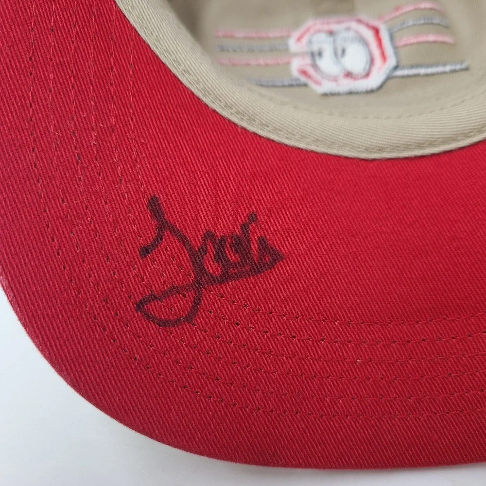 Youth Chattanooga Lookouts Hat Adjustable Outdoor Cap Beige Red MiLB Baseball